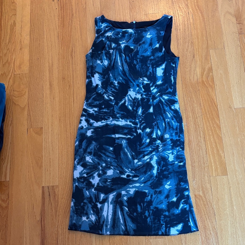 Ann Taylor Blue and Teal Dress